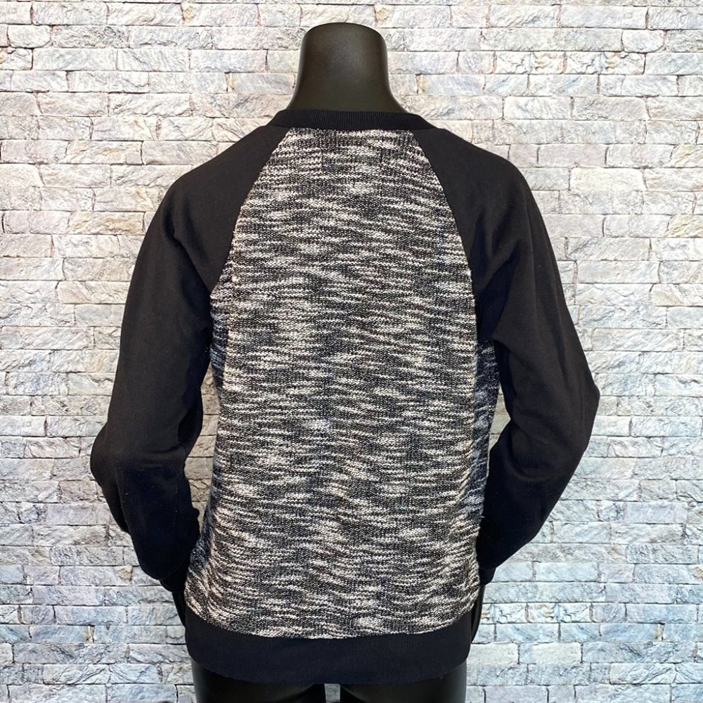 Forever 21 Knit Sweater Jacket Size Medium Full Zip Crew Neck Pockets - Picture 4 of 6